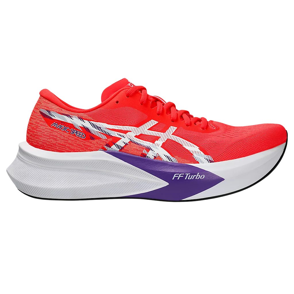 ASICS Magic Speed 4 Mens FOOTWEAR - Mens Carbon Plate FLASH RED/WHITE