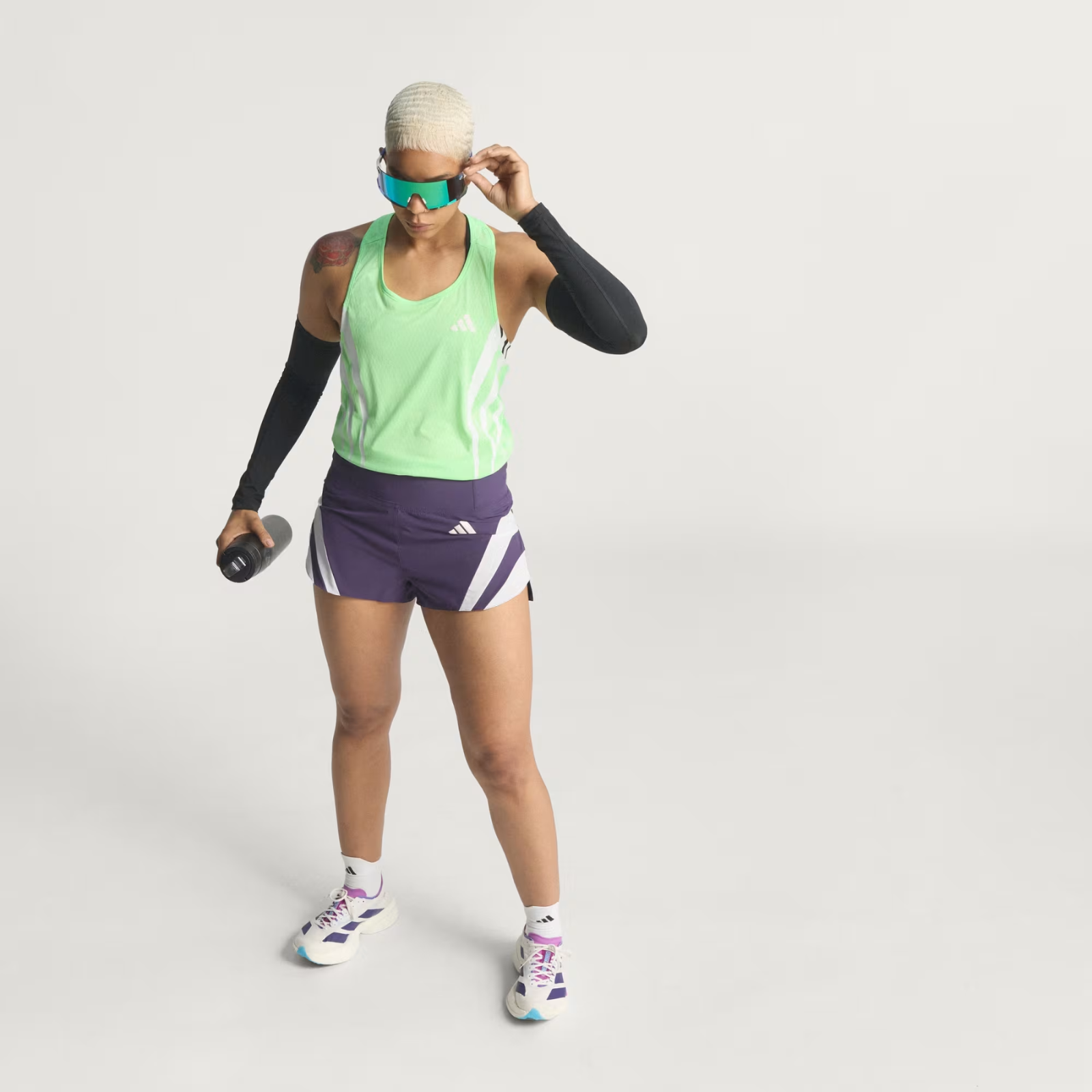 ADIDAS Adizero NYC Running Gel Short Women's APPAREL - Womens Shorts AURORA PLUM