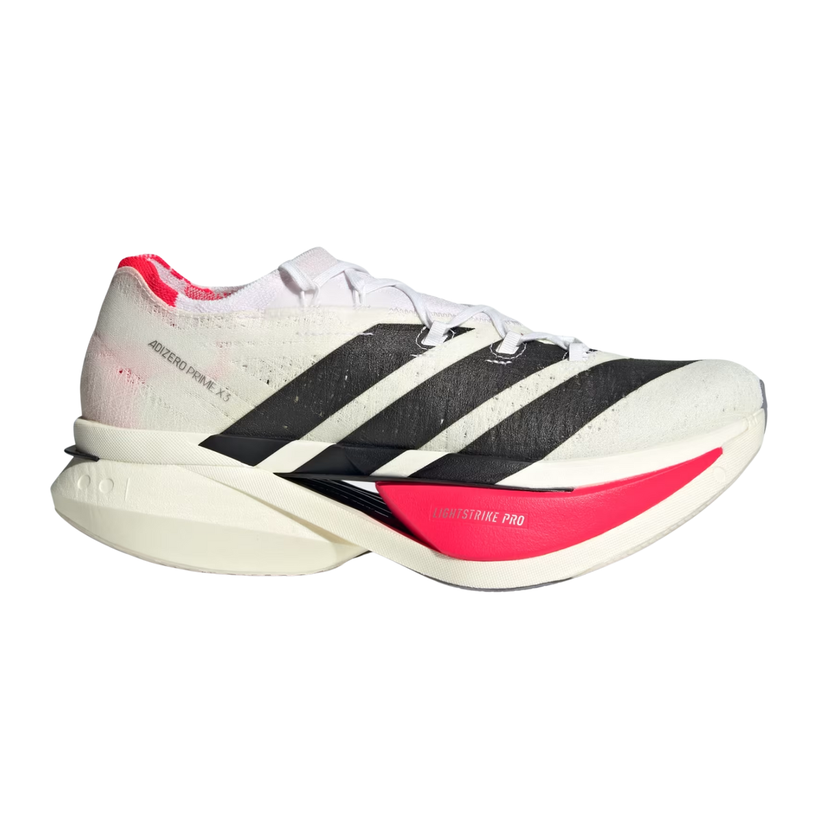 ADIDAS Adizero Prime X 3 Strung Unisex FOOTWEAR - Unisex Carbon Plate CLOUD WHITE/ CORE BLACK / LUCID RED