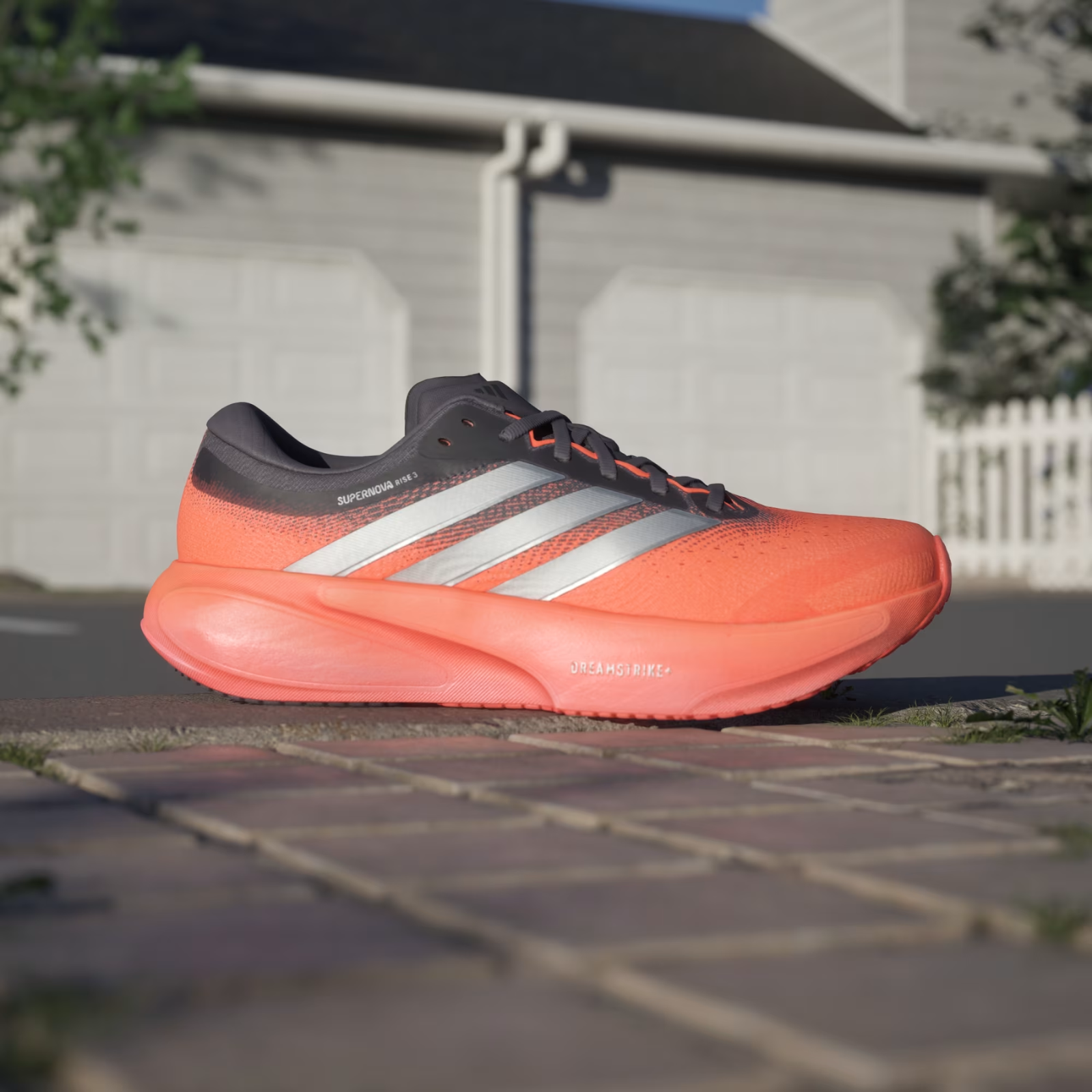 ADIDAS Supernova Rise 3 Men's FOOTWEAR - Mens Neutral Cushioned AURORA ONIX/SILVER METALLIC/LUCID ORANGE