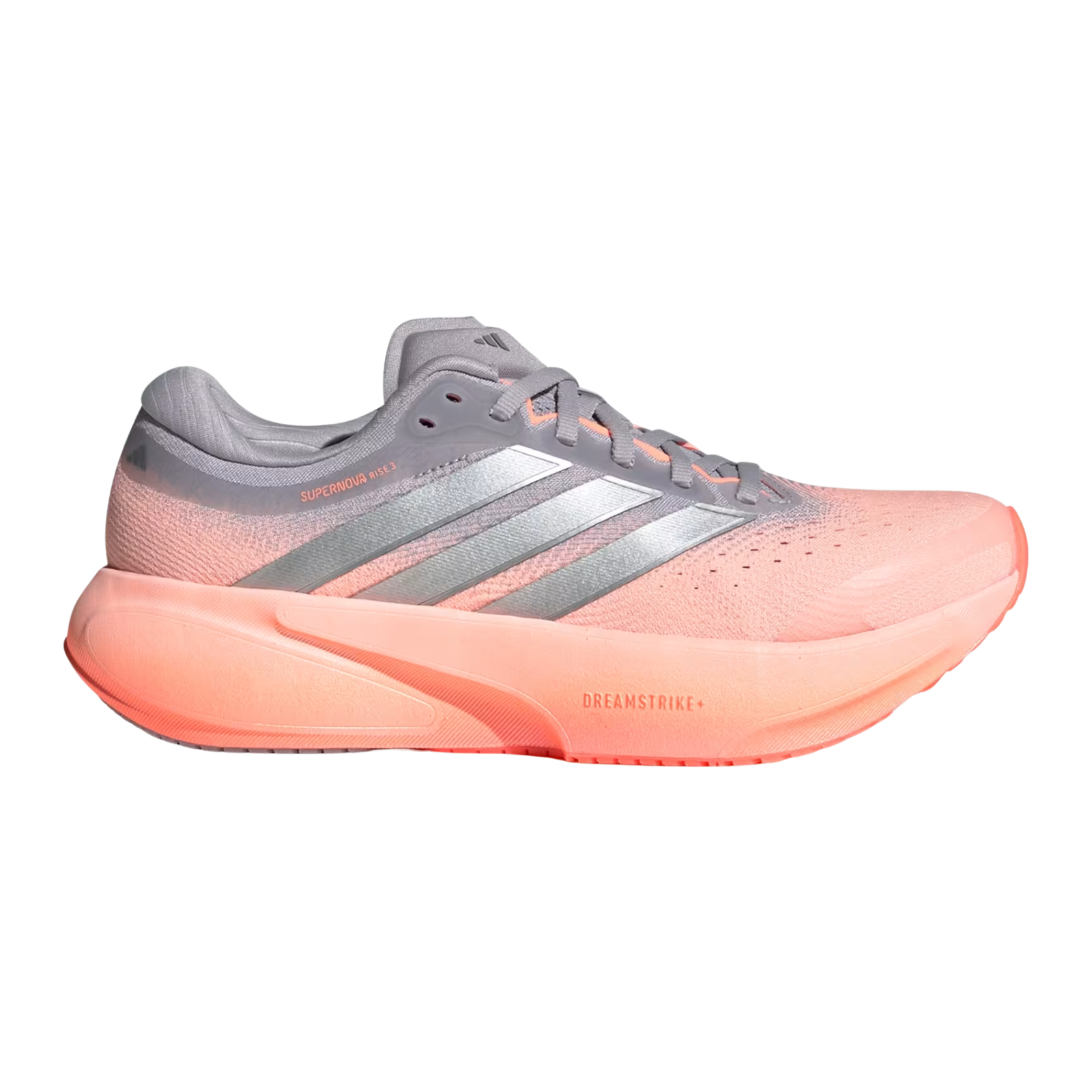 ADIDAS Supernova Rise 3 Women's FOOTWEAR - Womens Neutral Cushioned CLEAR ORANGE/SILVER METALLIC/GLORY GREY