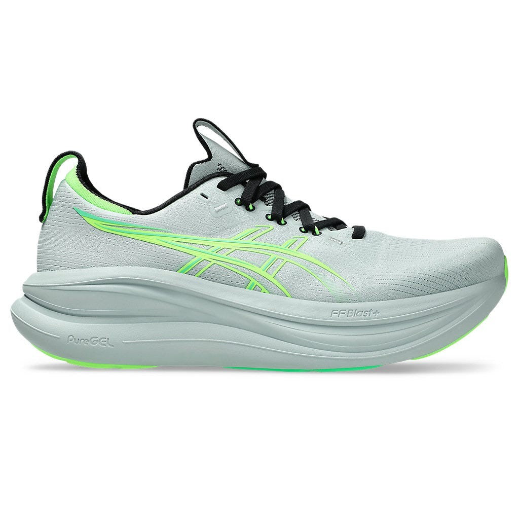 ASICS GEL-Nimbus 28 Mens FOOTWEAR - Mens Neutral Cushioned COLD MOSS/ILLUMINATE GREEN
