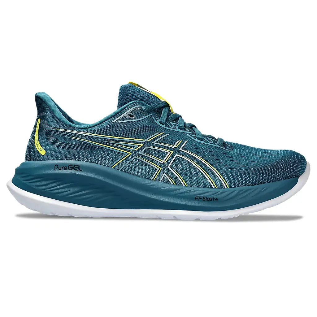 ASICS Gel-Cumulus 26 Mens FOOTWEAR - Mens Neutral EVENING TEAL/BRIGHT YELLOW