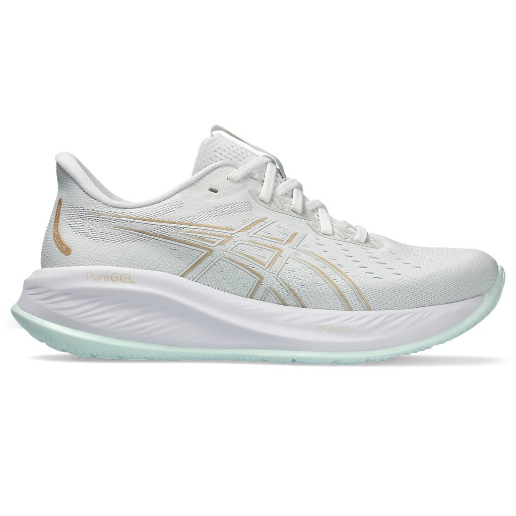 ASICS Gel-Cumulus 26 Womens FOOTWEAR - Womens Neutral WHITE/PALE MINT