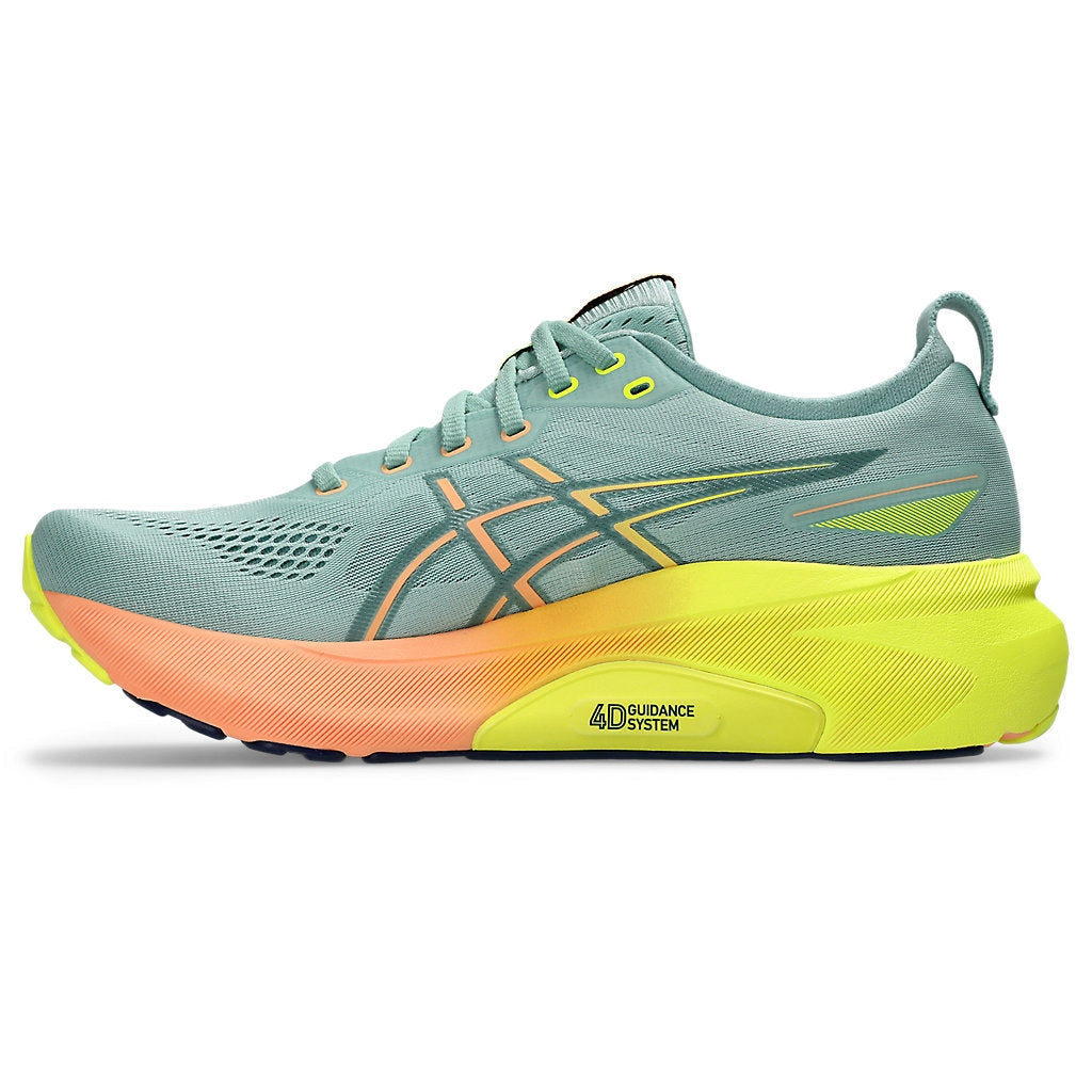 ASICS Gel-Kayano 31 Paris Mens FOOTWEAR - Mens Stability Cushioned LIGHT CELADON/SAFETY YELLOW