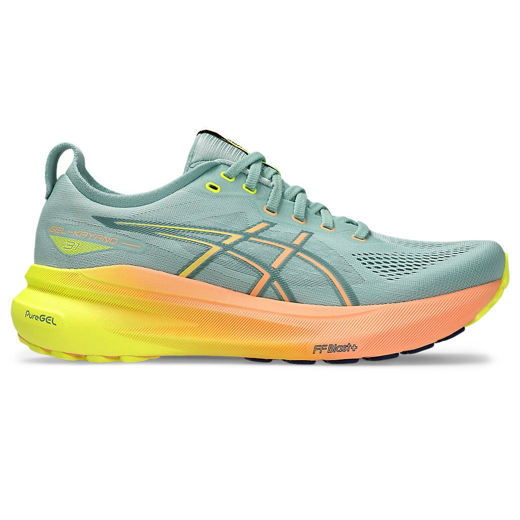 ASICS Gel-Kayano 31 Paris Mens FOOTWEAR - Mens Stability Cushioned LIGHT CELADON/SAFETY YELLOW