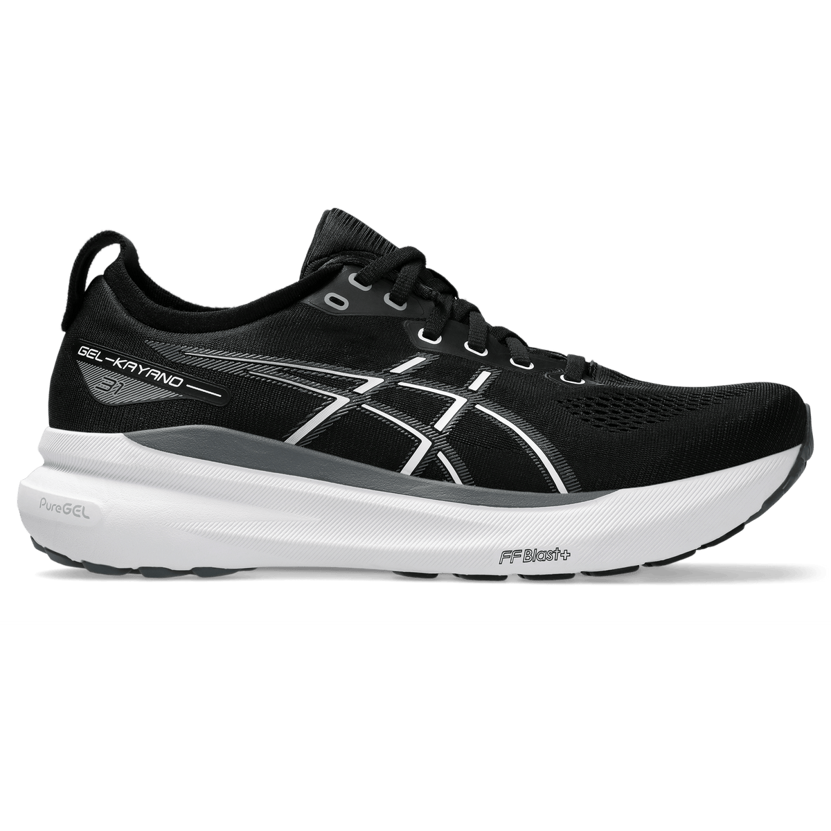 ASICS Gel-Kayano 31 Wide Mens FOOTWEAR - Mens Stability Cushioned BLACK/WHITE