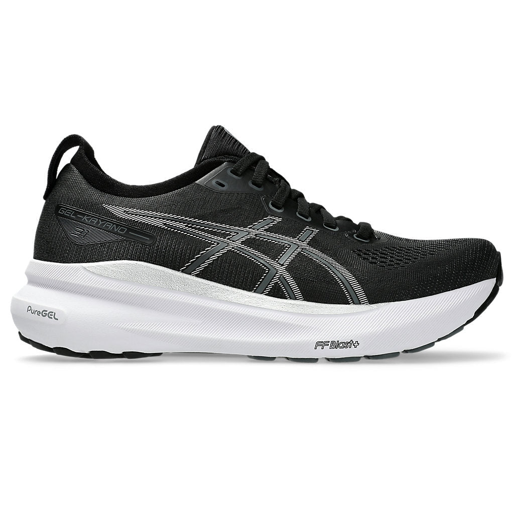 ASICS Gel-Kayano 31 Wide Womens FOOTWEAR - Womens Stability Cushioned BLACK/PURE SILVER