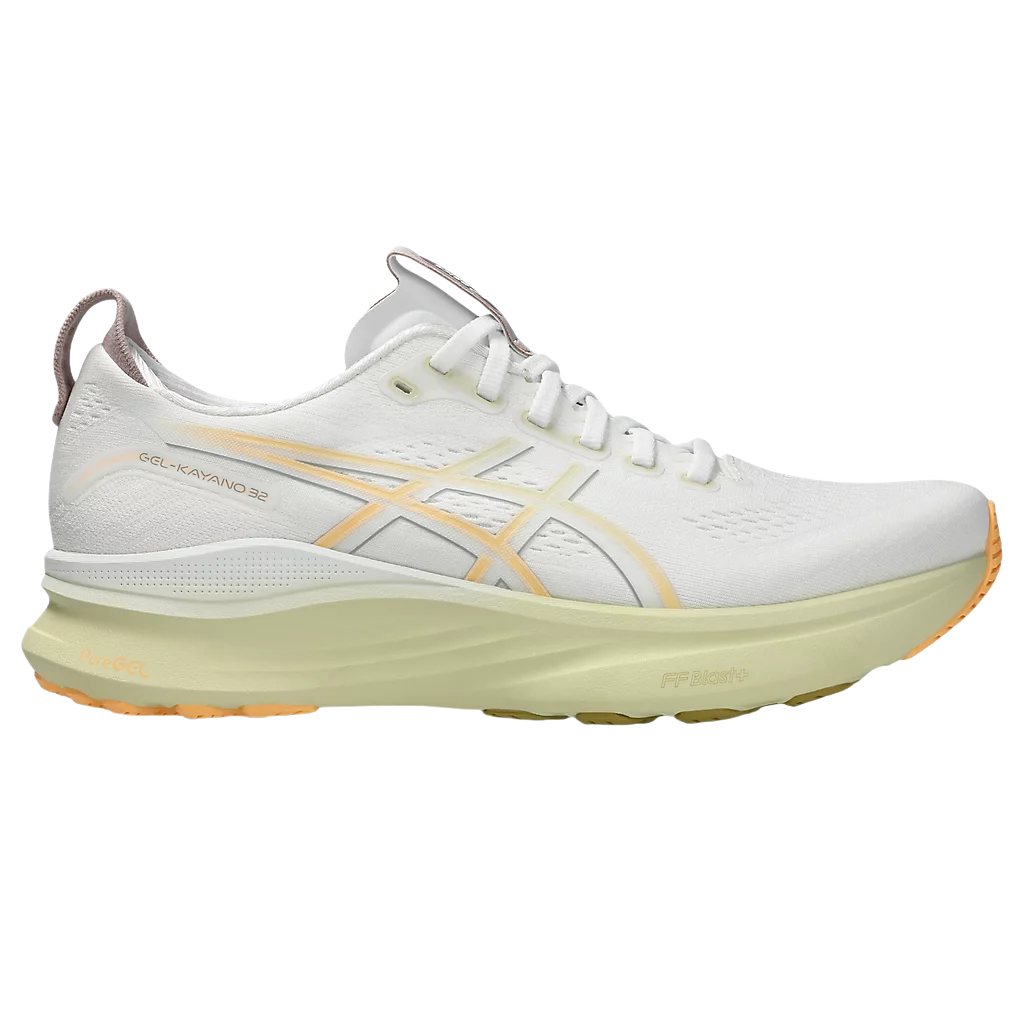 ASICS Gel-Kayano 32 Mens FOOTWEAR - Mens Stability WHITE/ORANGE GLOW
