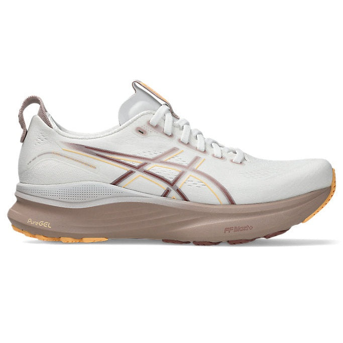 ASICS Gel-Kayano 32 Mens Wide FOOTWEAR - Mens Stability WHITE/ORANGE GLOW