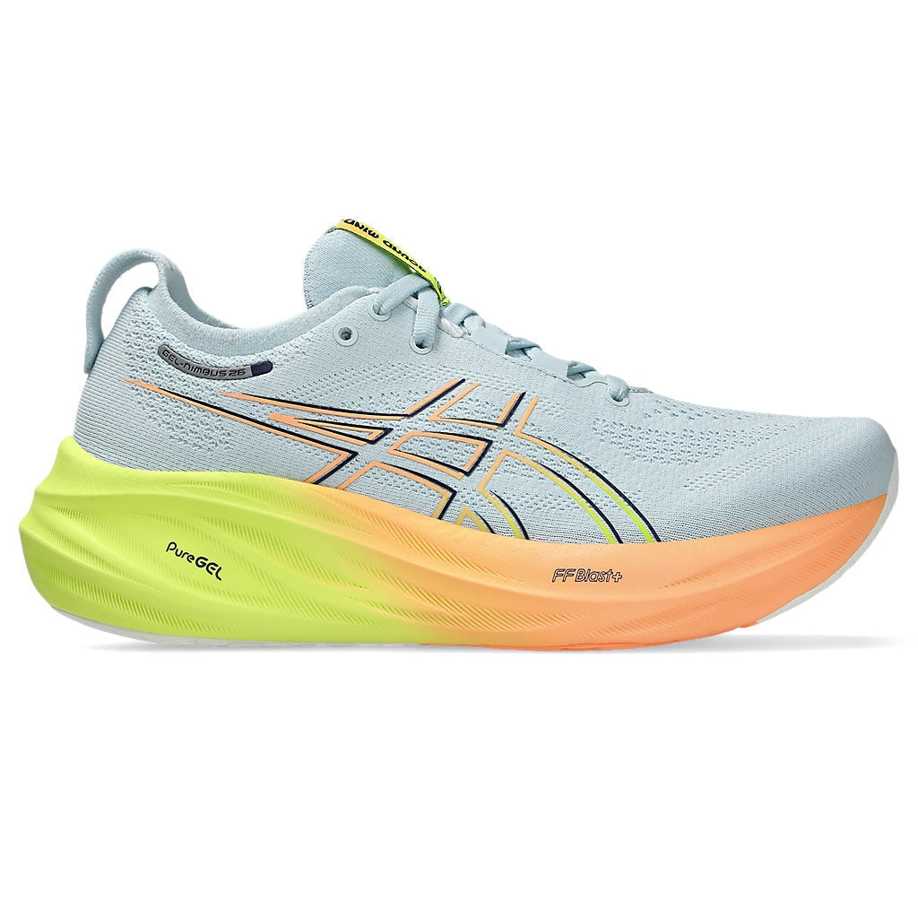 ASICS Gel-Nimbus 26 Paris Womens FOOTWEAR - Womens Neutral Cushioned COOL GREY/SAFETY YELLOW