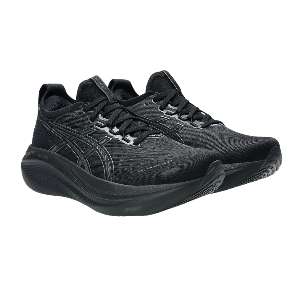 ASICS Gel-Nimbus 27 Wide (D) Womens FOOTWEAR - Womens Neutral Cushioned BLACK/GRAPHITE GREY