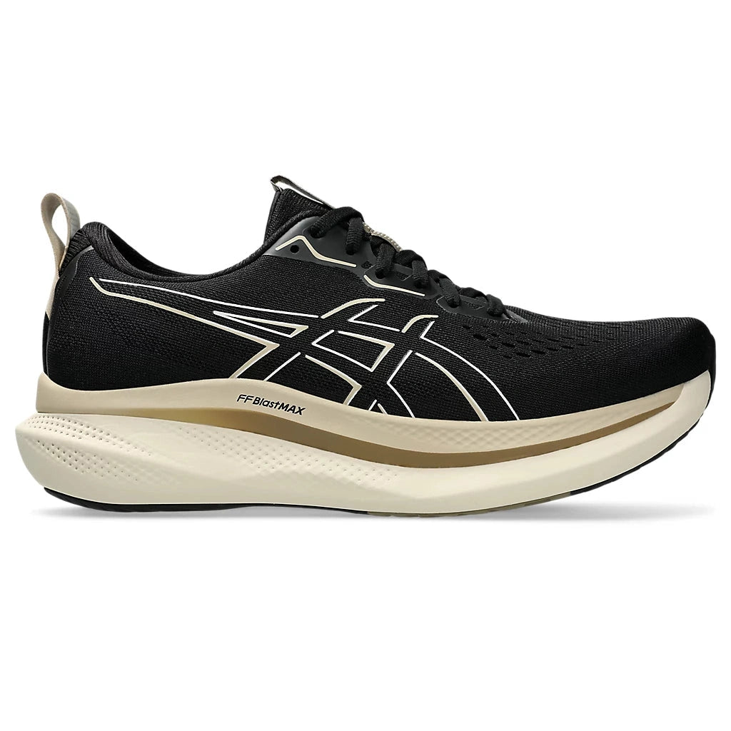 ASICS Glideride Max Mens FOOTWEAR - Mens Neutral Cushioned BLACK/OATMEAL