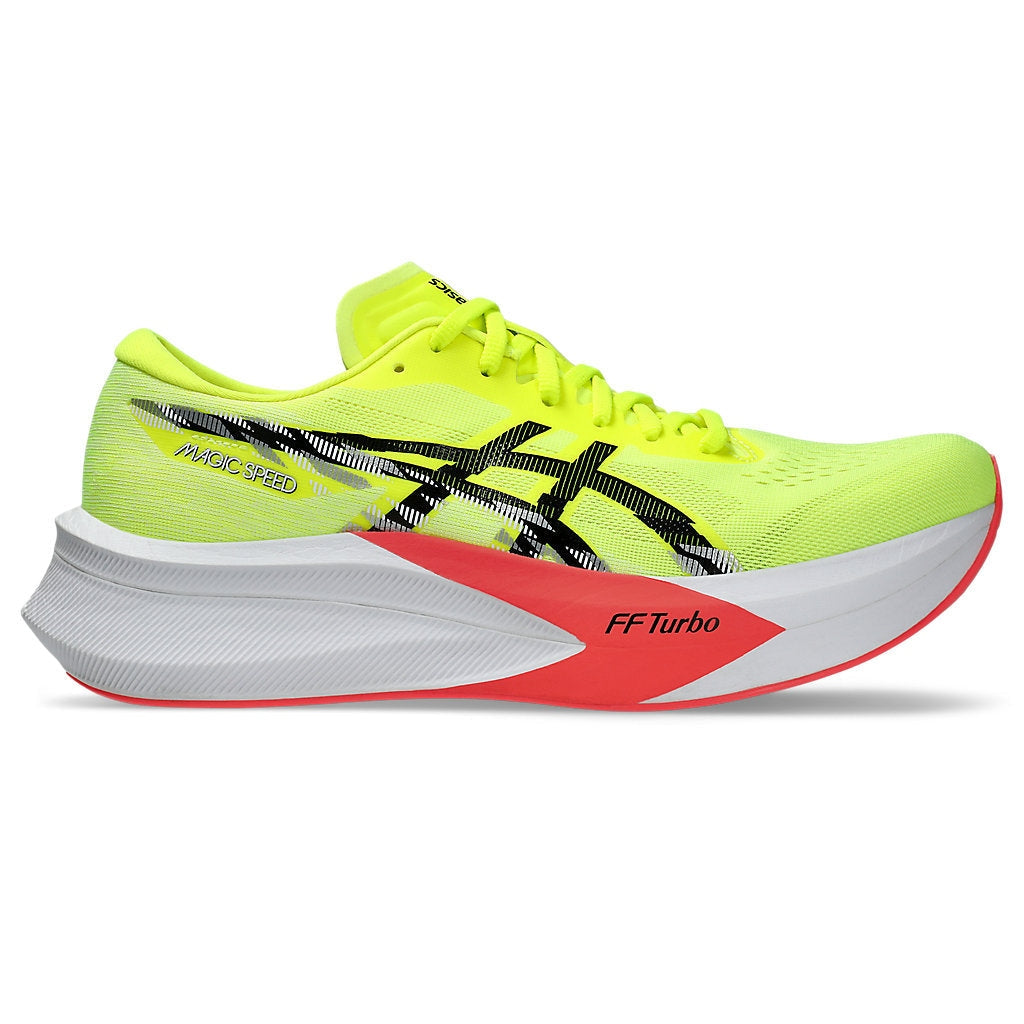 ASICS Magic Speed 4 Mens FOOTWEAR - Mens Carbon Plate SAFETY YELLOW/BLACK