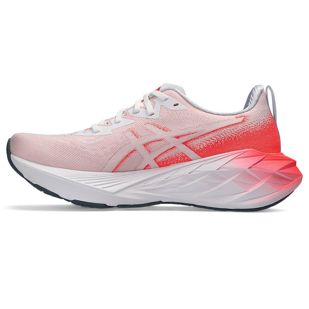 ASICS Novablast 4 Womens FOOTWEAR - Womens Neutral Cushioned WHITE/SUNRISE RED