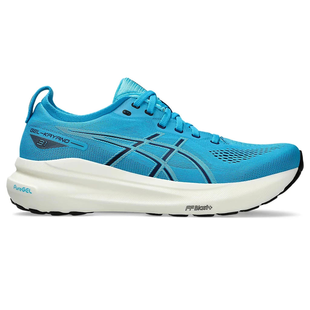 ASICS Gel-Kayano 31 Mens FOOTWEAR - Mens Stability Cushioned DIGITAL AQUA/BRIGHT CYAN