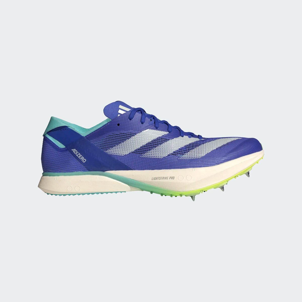 ADIDAS Adizero Avanti Unisex FOOTWEAR - Unisex Track Spikes COBALT BLUE/ZERO METALLIC/LUCID LEMON
