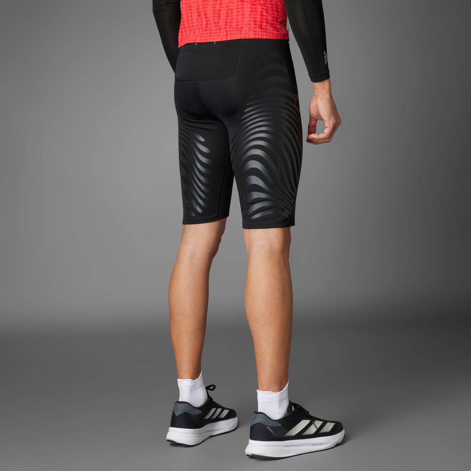 Adizero Control Running Short Leggings Mens APPAREL - Mens Tights BLACK
