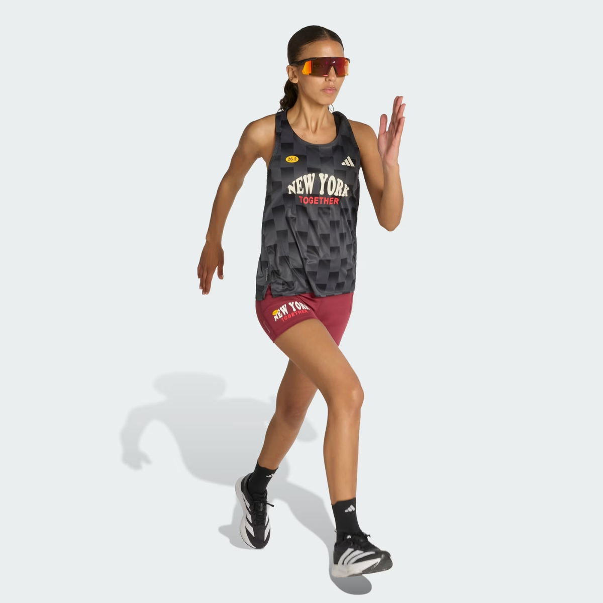 Adizero NYC Running Short Leggings Womens APPAREL - Womens Tights