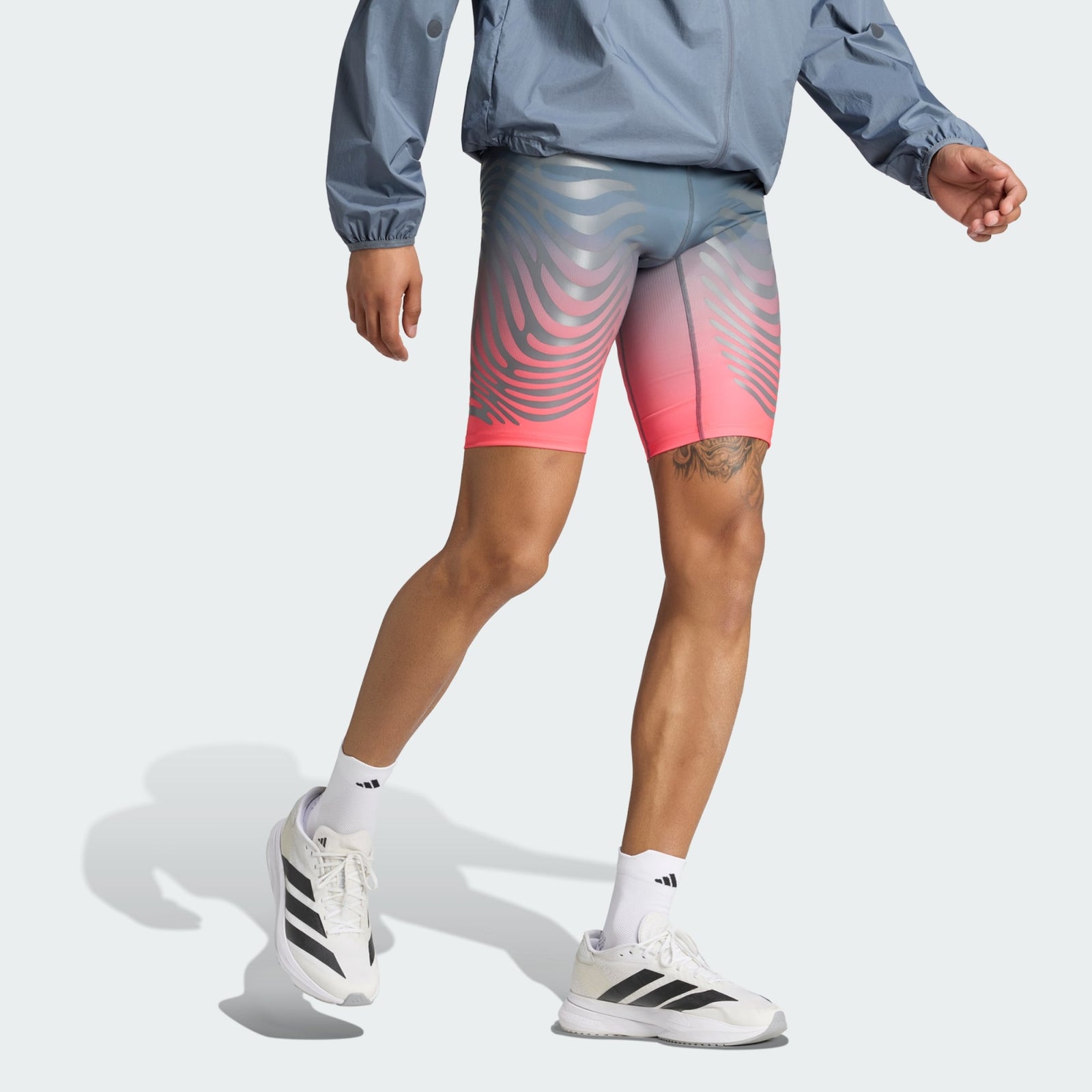 Adizero Pro Running Control Short Tights APPAREL - Mens Tights Grey