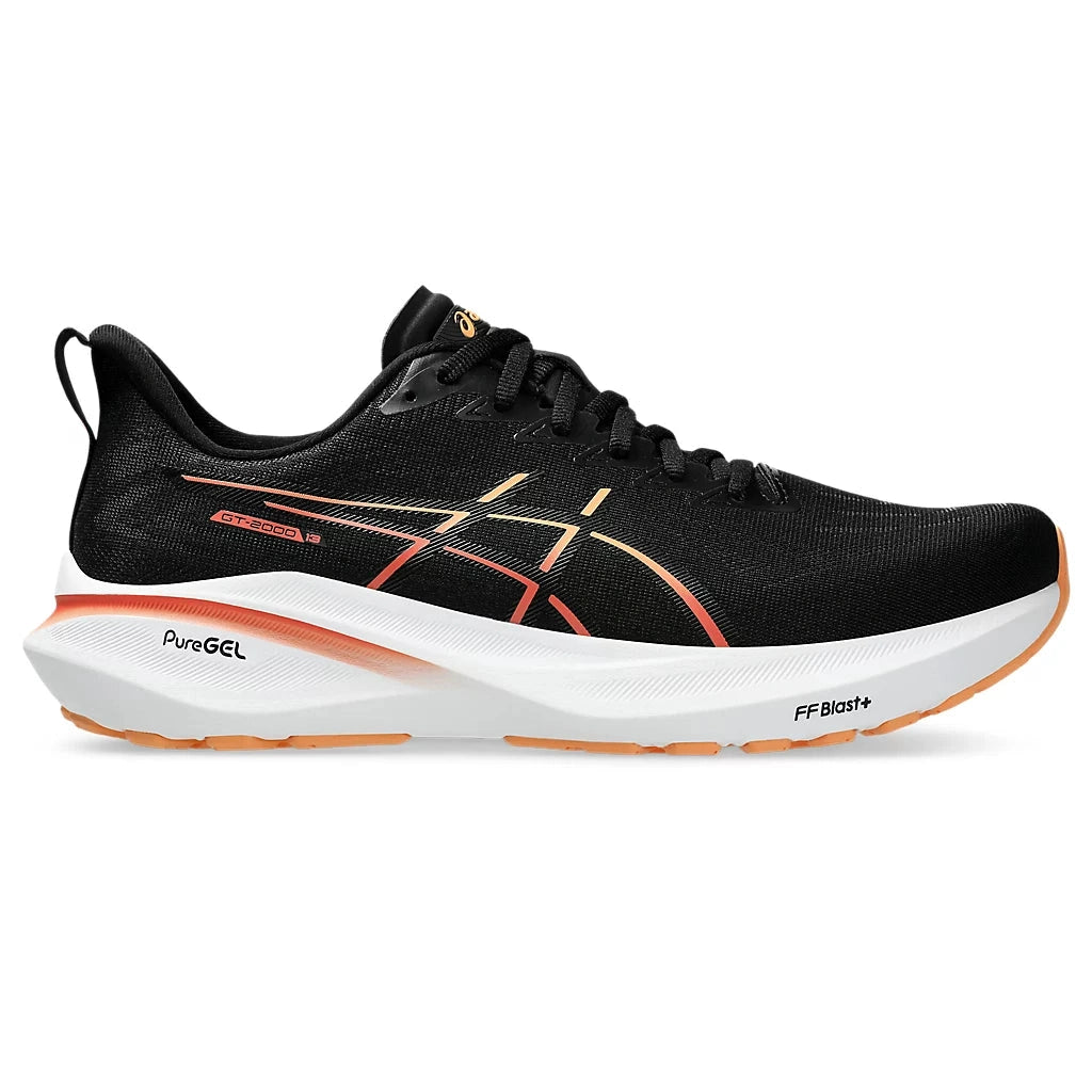 Asics GT-2000 13 Mens FOOTWEAR - Mens Stability BLACK / FADED ORANGE