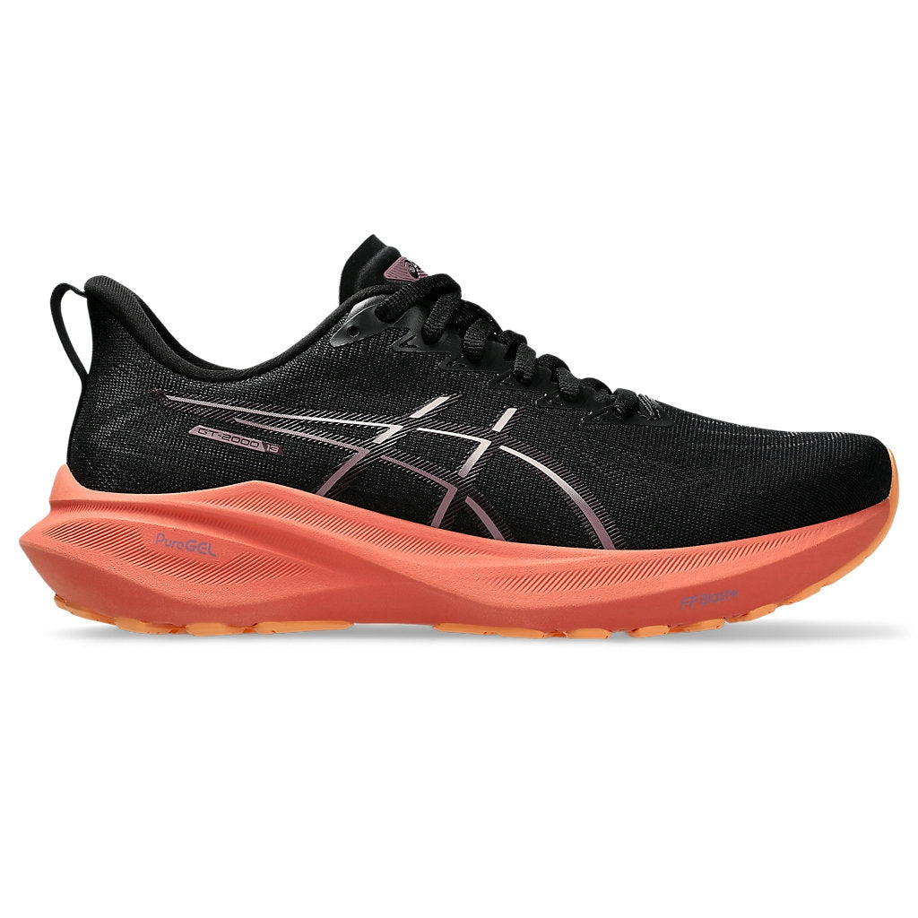 ASICS GT-2000 13 Womens FOOTWEAR - Womens Stability BLACK/DARK AUBERGINE