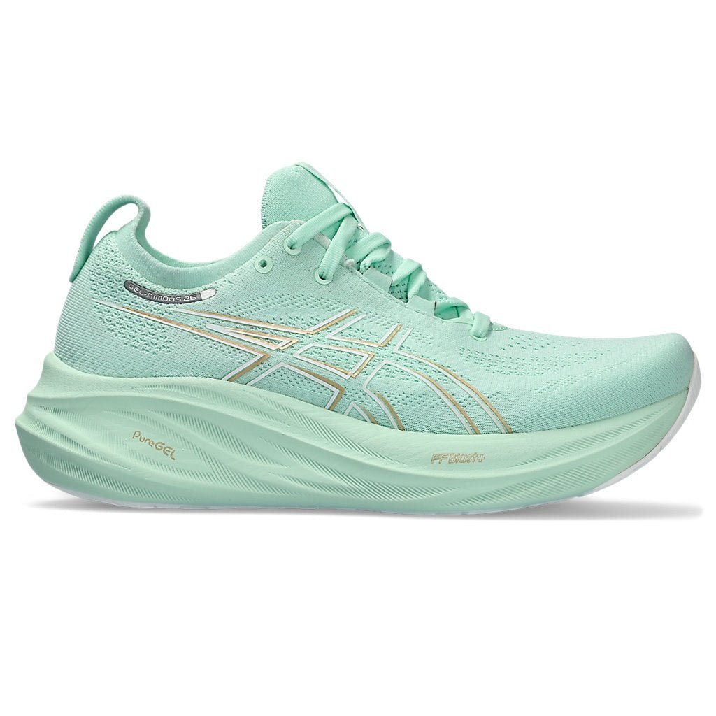 ASICS Gel-Nimbus 26 Womens Wide FOOTWEAR - Womens Neutral Cushioned MINT TINT/PALE MINT