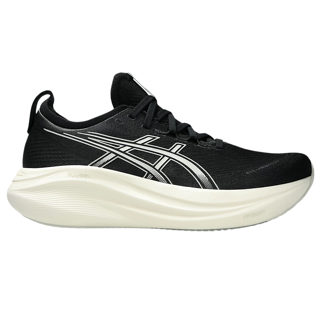 ASICS Gel-Nimbus 27 Mens FOOTWEAR - Mens Neutral Cushioned BLACK/LAKE GREY