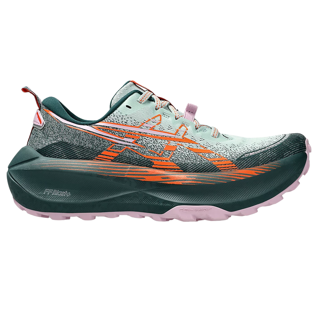 Asics Trabuco Max 4 Womens FOOTWEAR - Womens Trail COLD MOSS/NOVA ORANGE