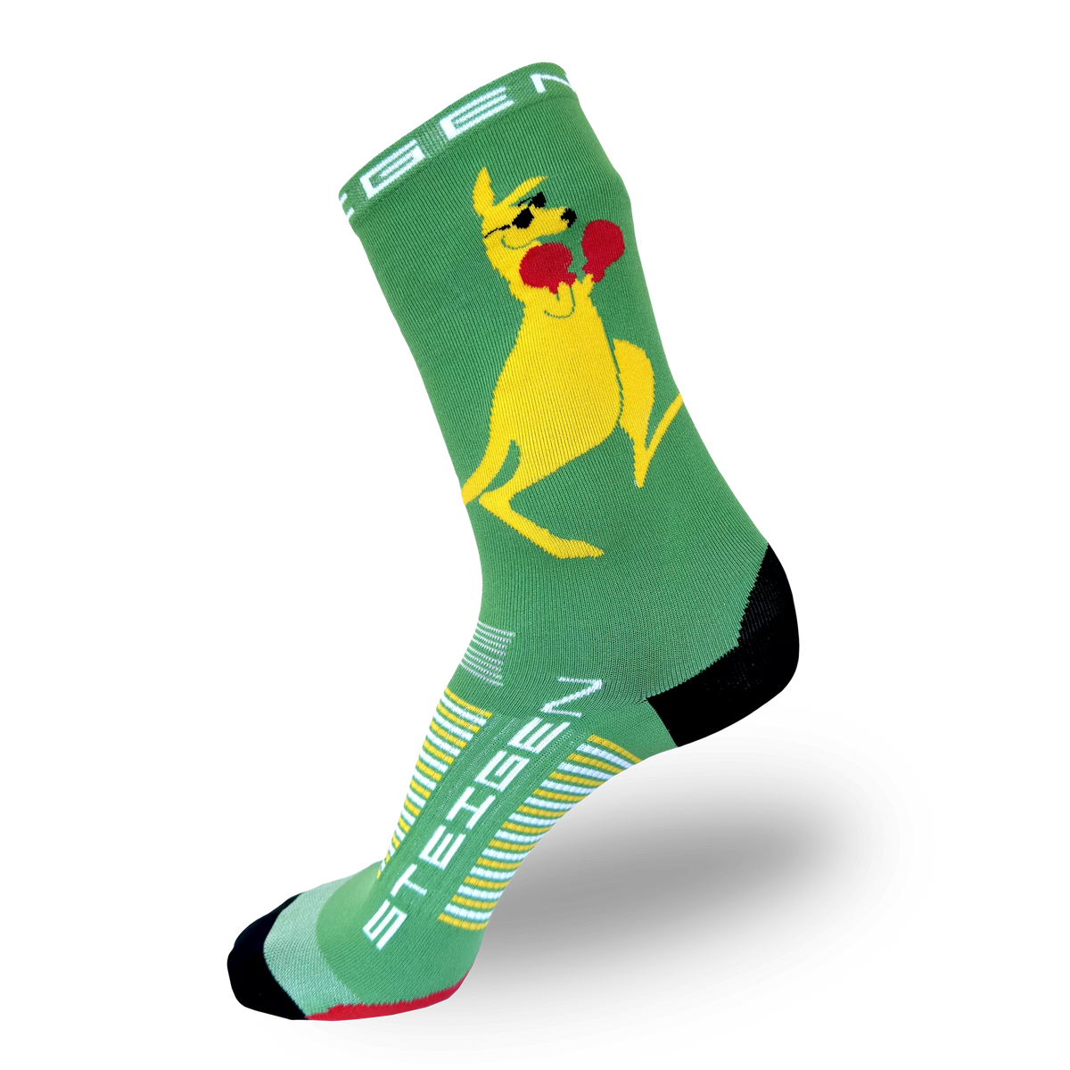 STEIGEN 3/4 Length Running Socks GEAR - Socks AUSSIE KANGAROO