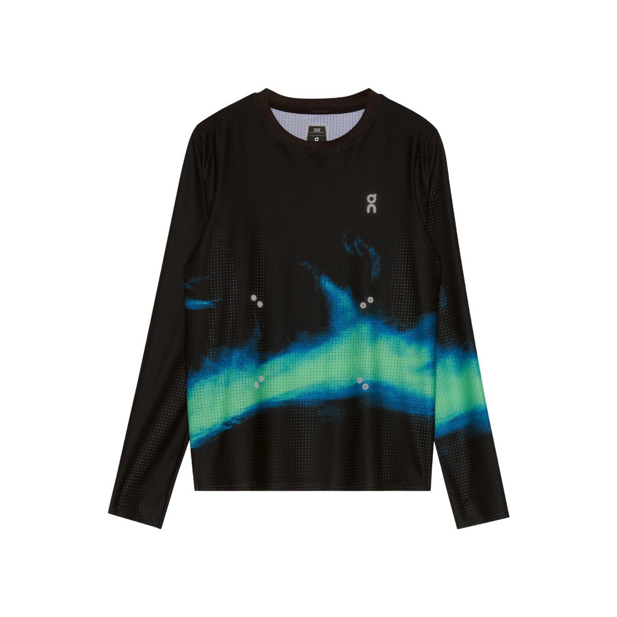 ON Pace Mesh Long-T Womens APPAREL - Womens Long Sleeve Tops BLACK/HORIZON