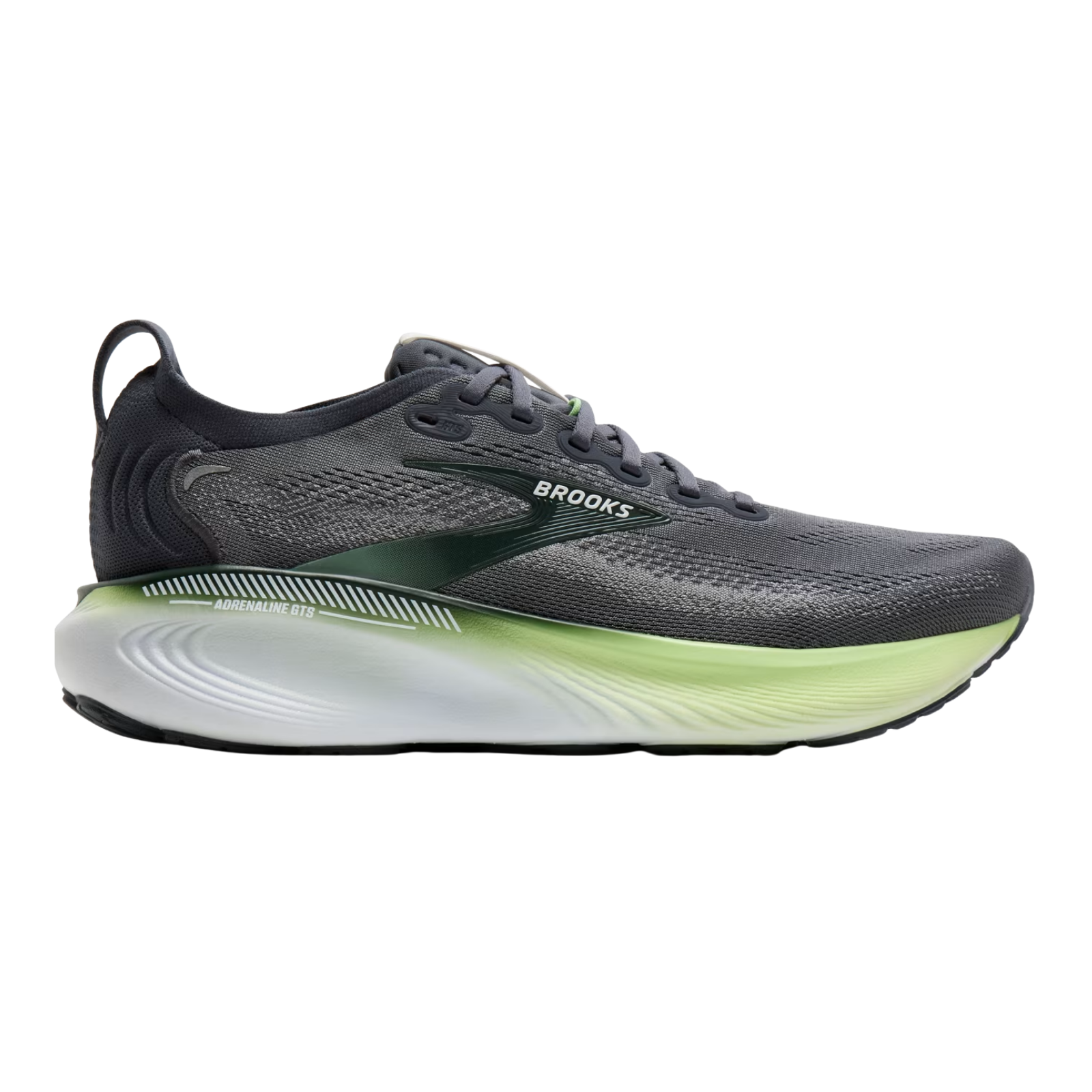 BROOKS Adrenaline GTS 25 Mens FOOTWEAR - Mens Stability GREY/PARADISE GREEN/SPRUCE