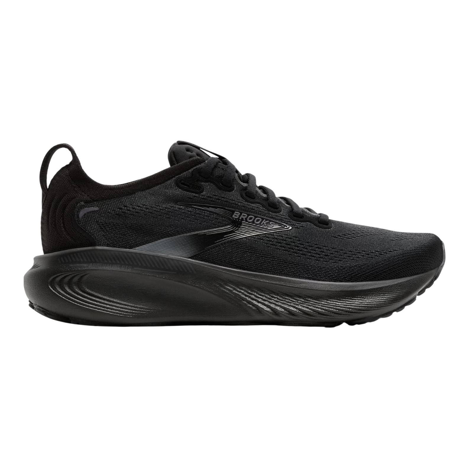 BROOKS Adrenaline GTS 25 Mens Wide FOOTWEAR - Mens Stability BLACK/BLACK/EBONY