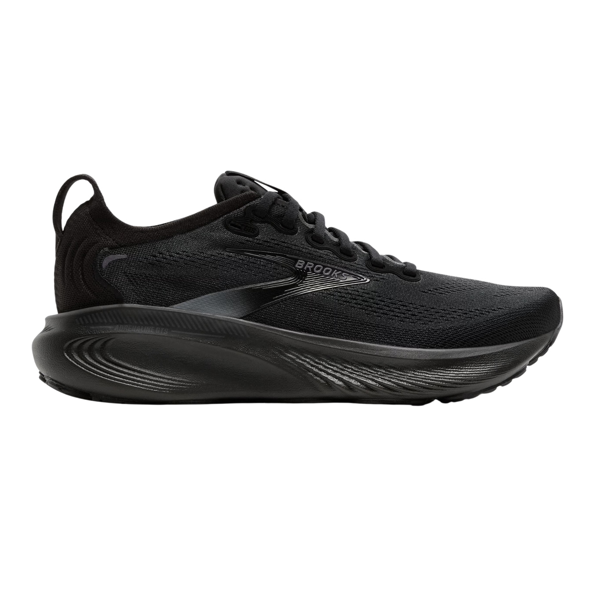 BROOKS Adrenaline GTS 25 Womens Wide FOOTWEAR - Womens Stability BLACK/BLACK/EBONY