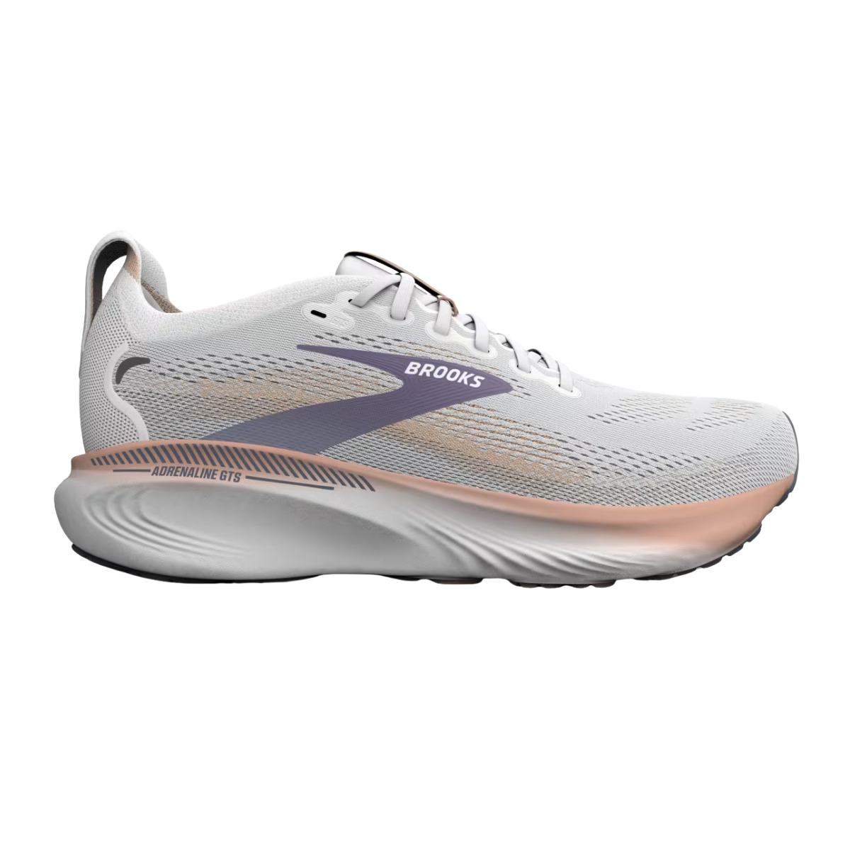 BROOKS Adrenaline GTS 25 Womens FOOTWEAR - Womens Stability OYSTER MUSHROOM/PEACH/GRAPE