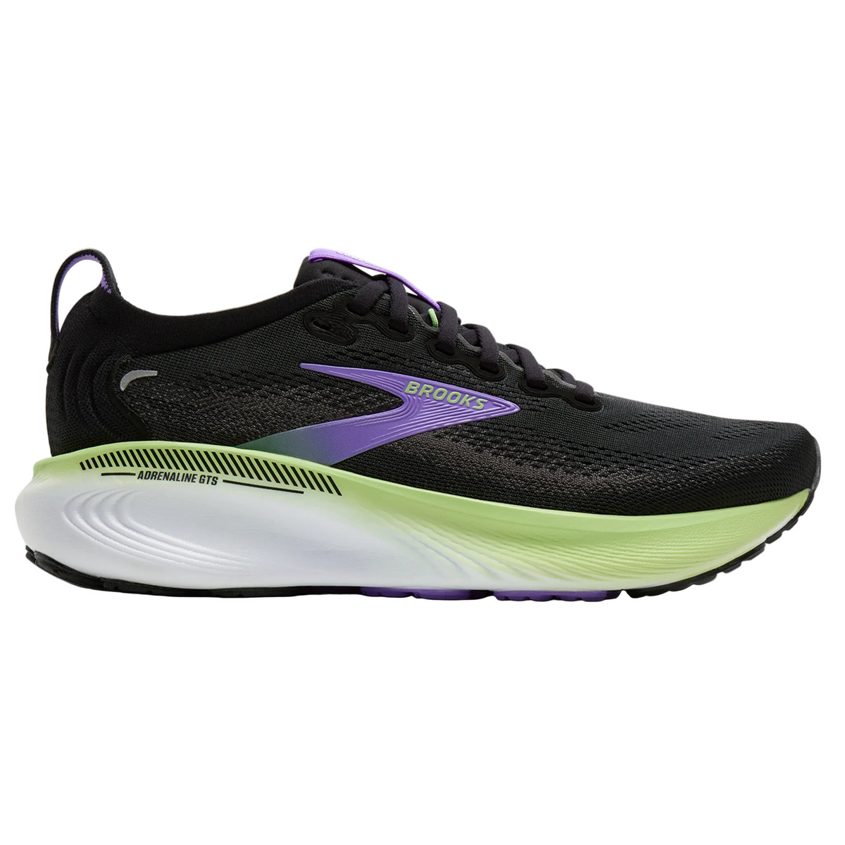 BROOKS Adrenaline GTS 25 Womens FOOTWEAR - Womens Stability BLACK/BLACKENED PEARL/PURPLE