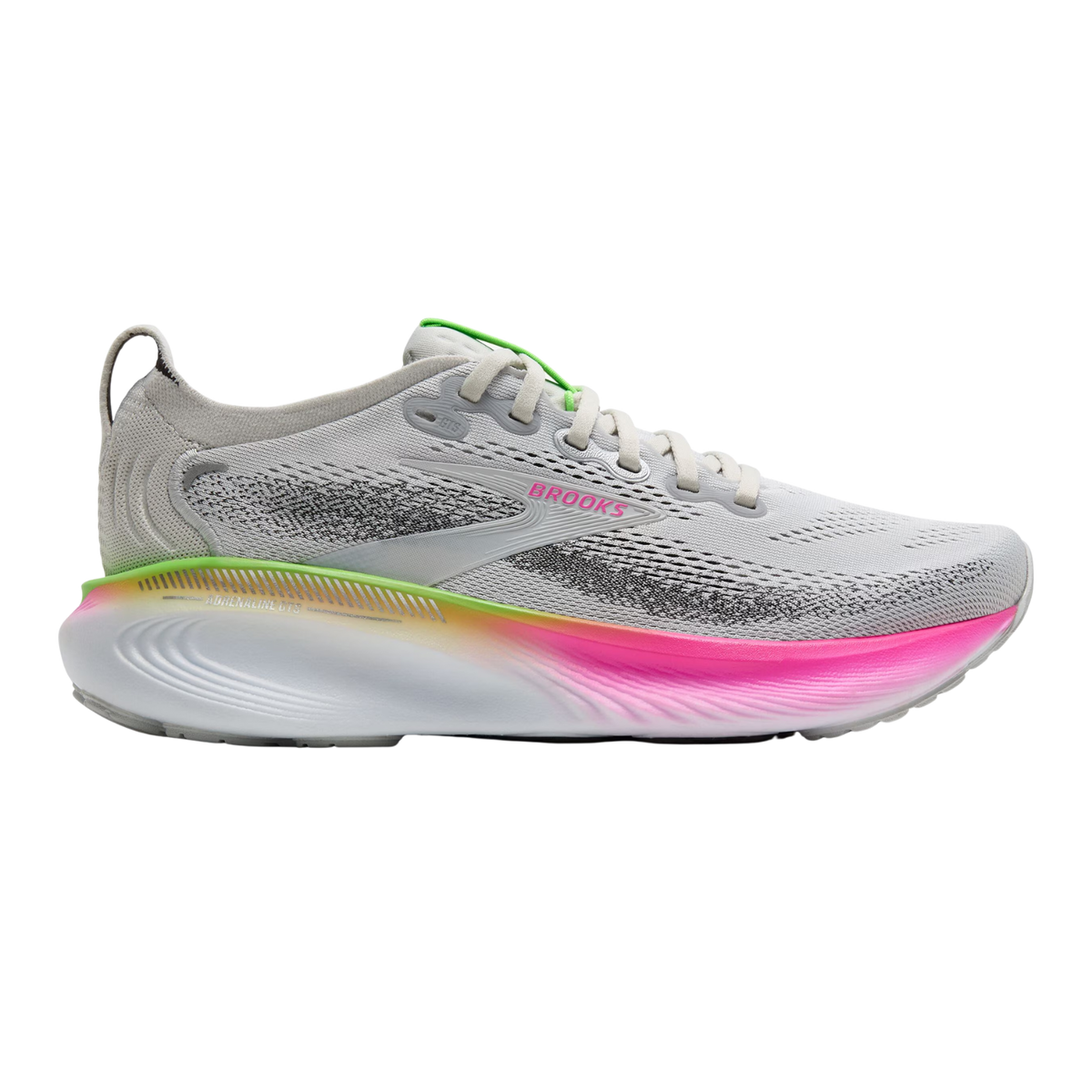 BROOKS Adrenaline GTS 25 Womens FOOTWEAR - Womens Stability OYSTER/PINK/GREEN