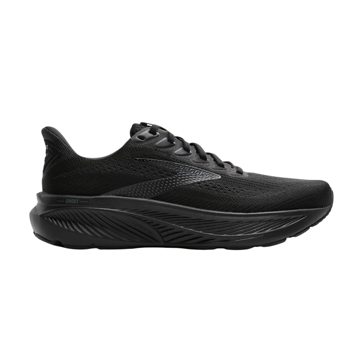 BROOKS Ghost 17 Wide (2E) Mens FOOTWEAR - Mens Neutral BLACK/BLACK/EBONY