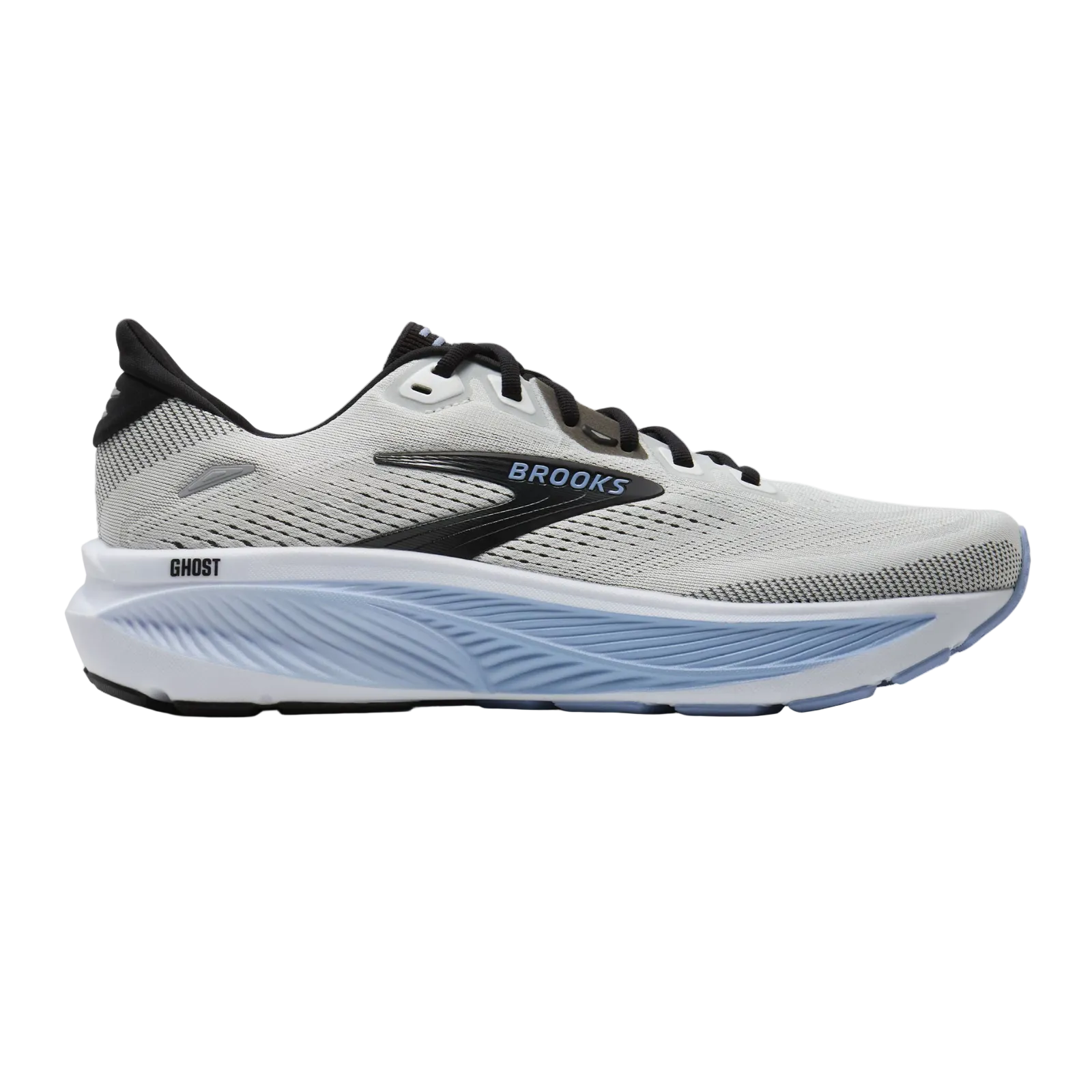 BROOKS Ghost 18 Mens FOOTWEAR - Mens Neutral WHITE/BLACK/OPEN AIR