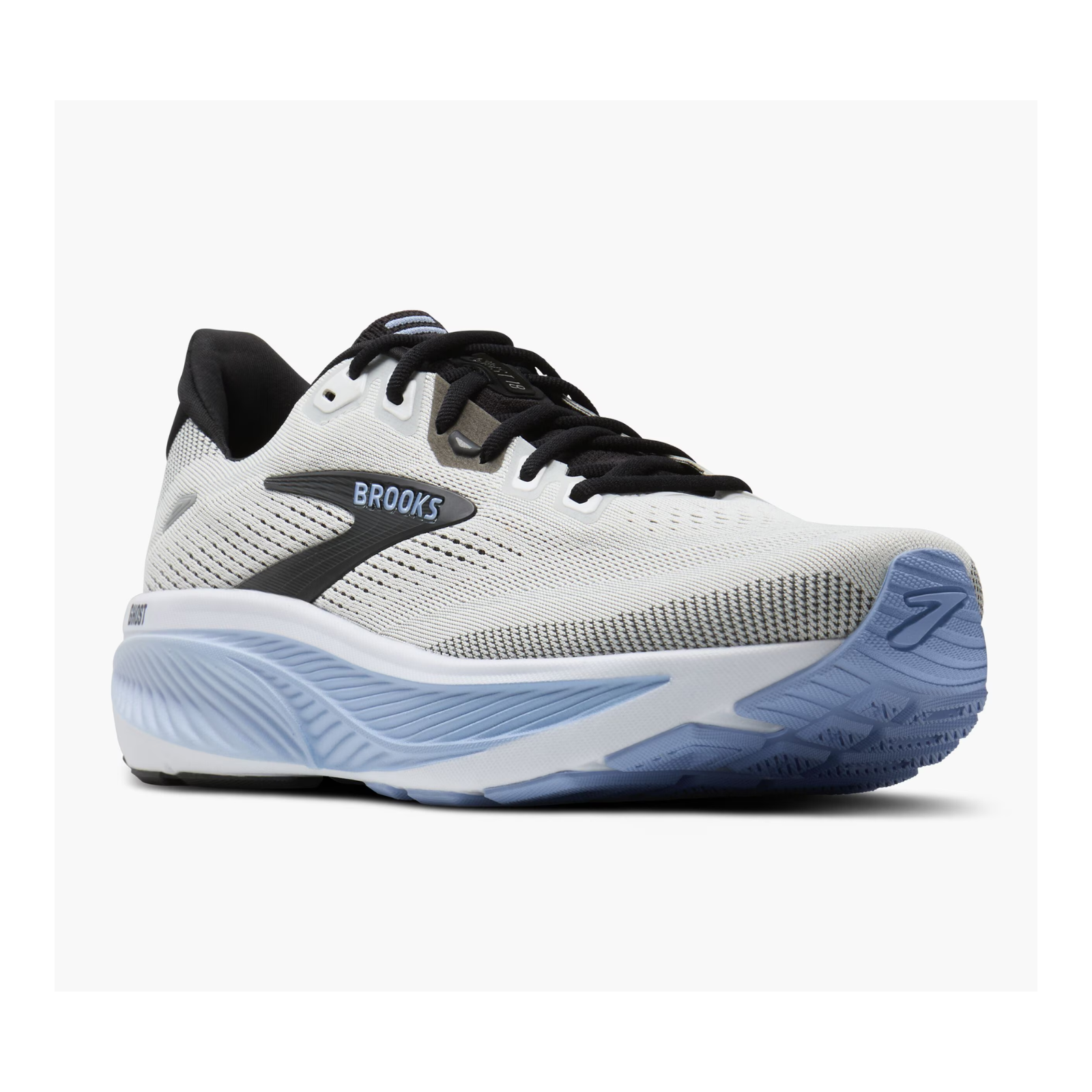 BROOKS Ghost 18 Mens FOOTWEAR - Mens Neutral WHITE/BLACK/OPEN AIR