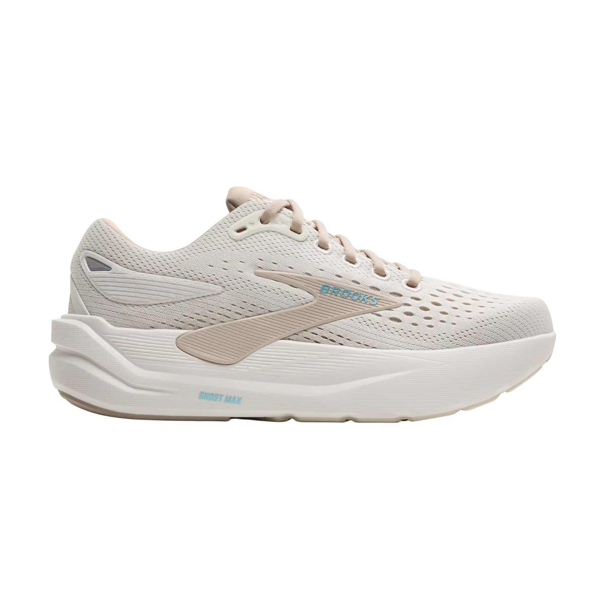 BROOKS Ghost Max 3 Womens FOOTWEAR - Mens Neutral Cushioned COCONUT/CHATEAU GREY/BLUE