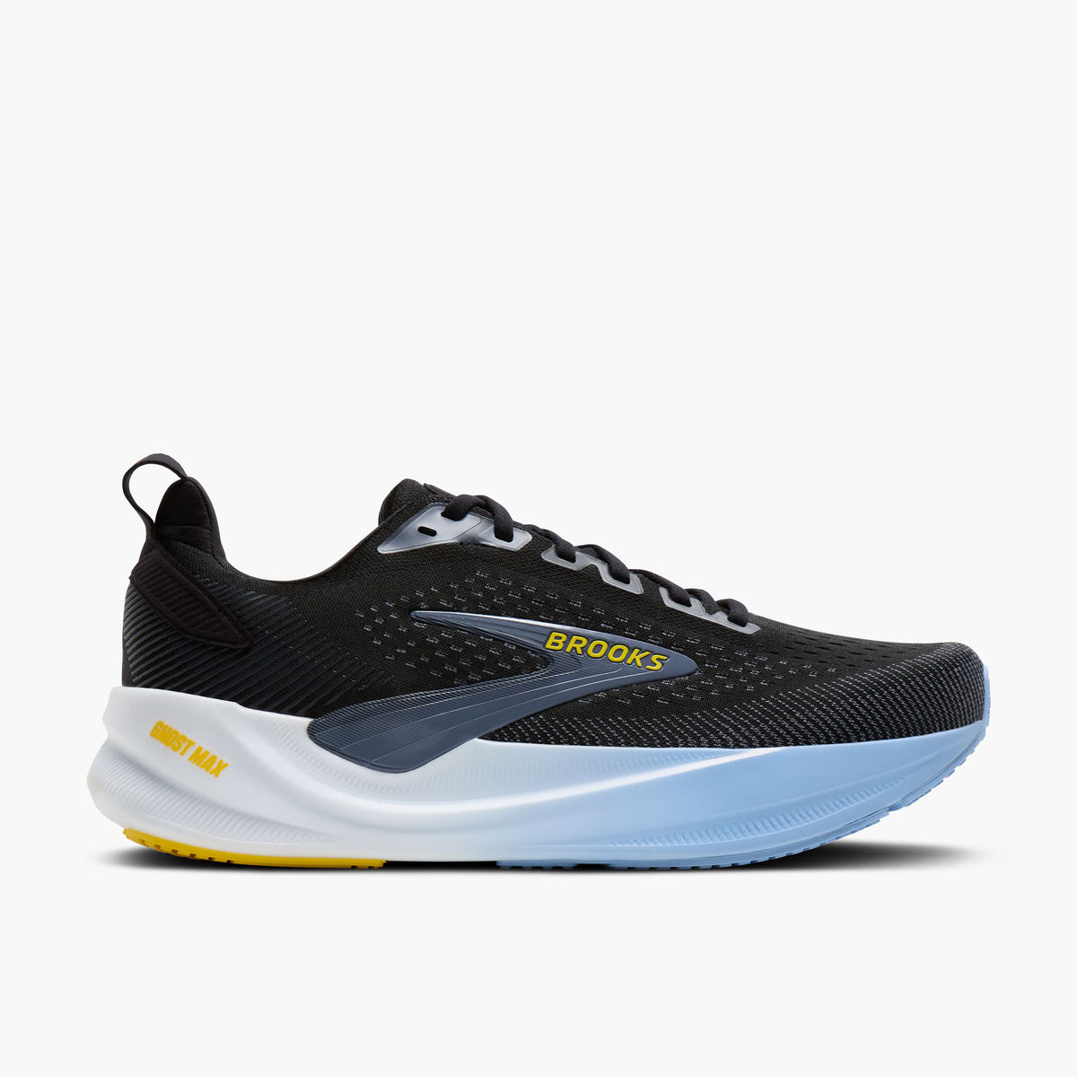 BROOKS Ghost Max 4 Mens FOOTWEAR - Mens Neutral Cushioned BLACK/FOLKSTONE/OPEN AR