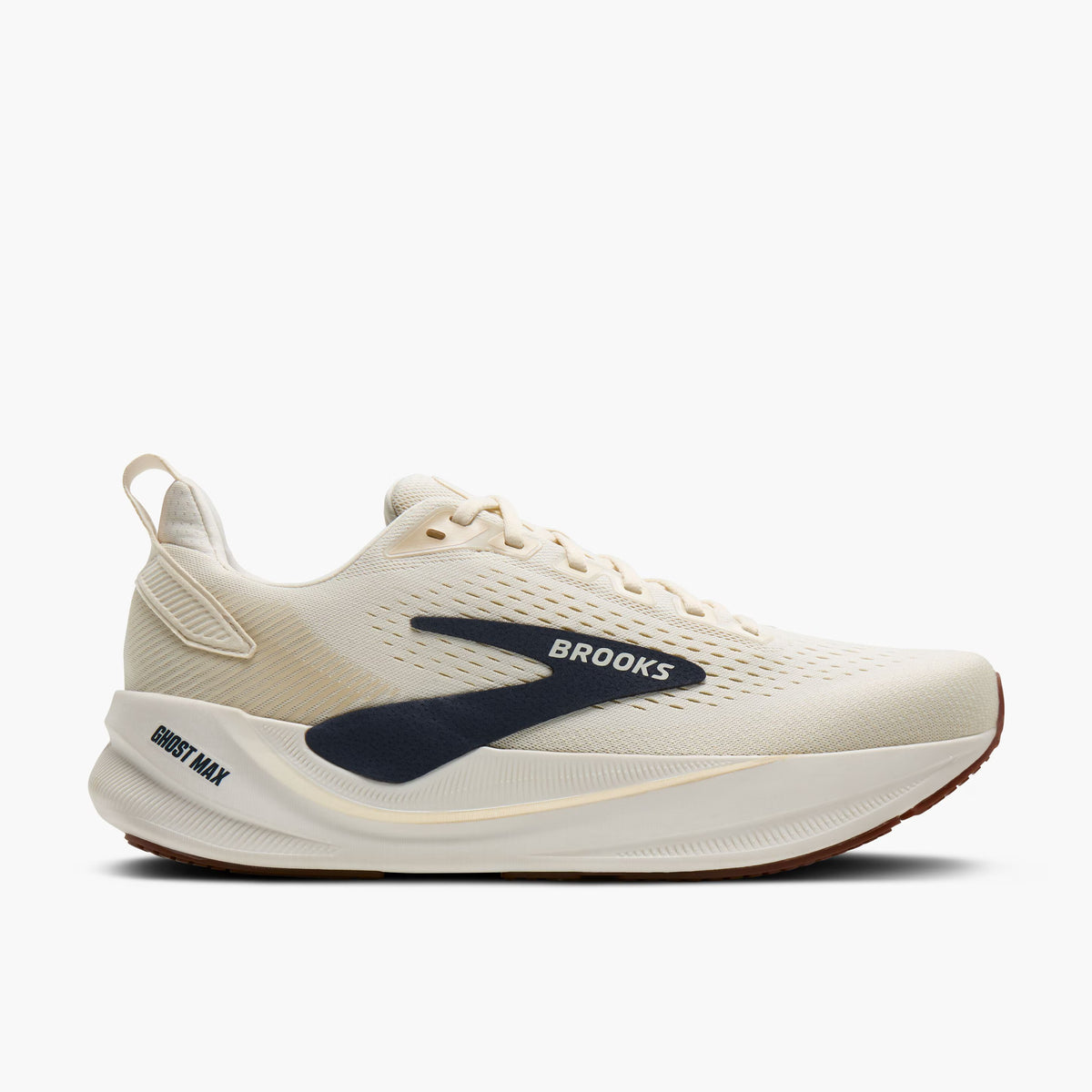 BROOKS Ghost Max 4 Mens FOOTWEAR - Mens Neutral Cushioned ARCTIC WOLF/NVY/COCONUT