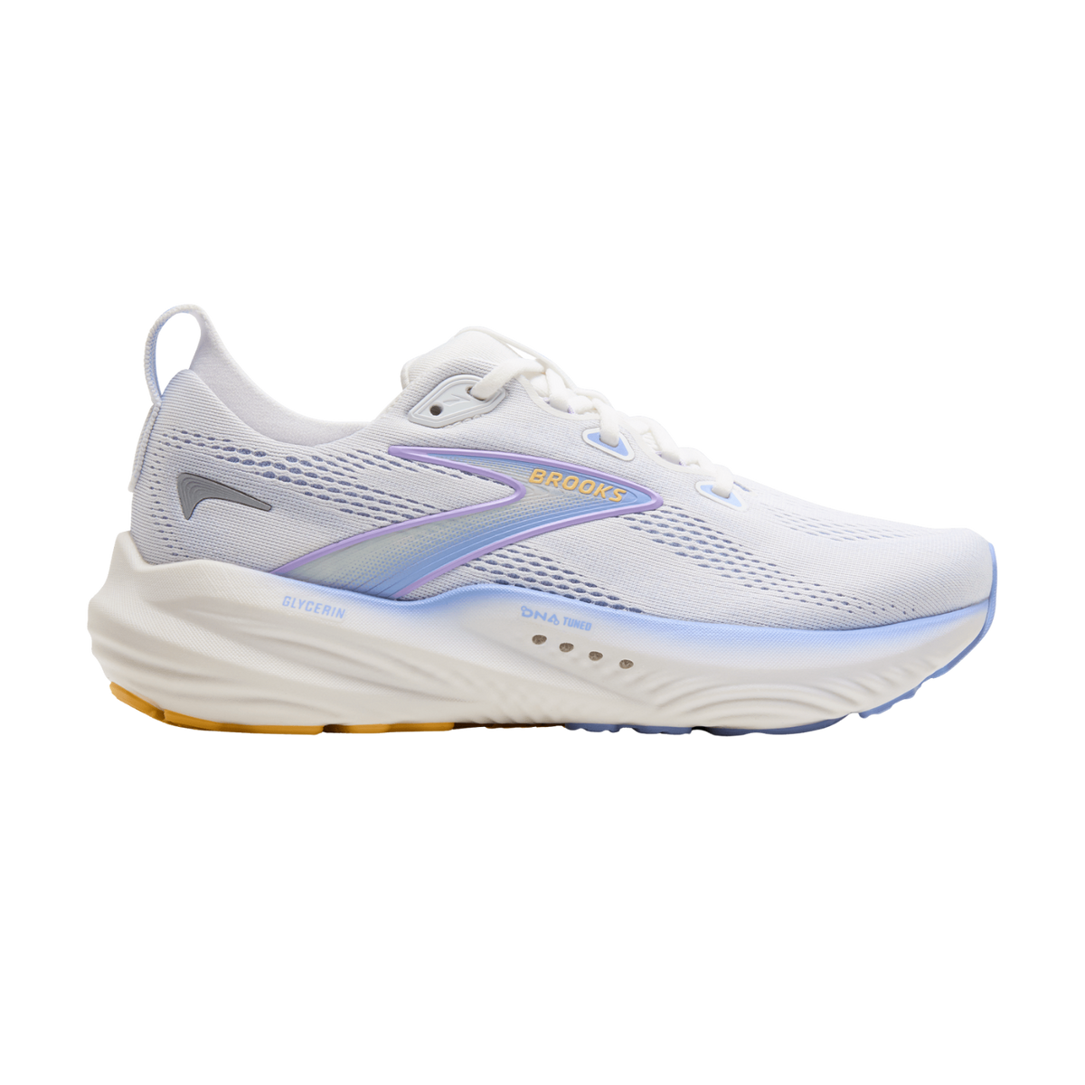 BROOKS Glycerin 22 Womens FOOTWEAR - Womens Neutral Cushioned WHITE/BLUE HERON/APRICOT