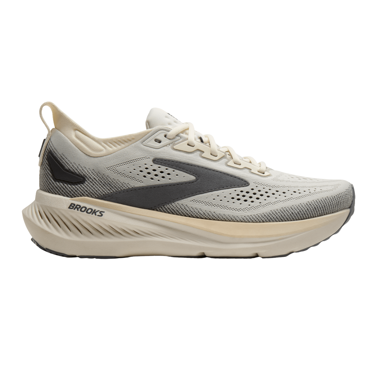 BROOKS Glycerin 23 Mens FOOTWEAR - Mens Neutral Cushioned COCONUT/BLEACHED SAND/GREY