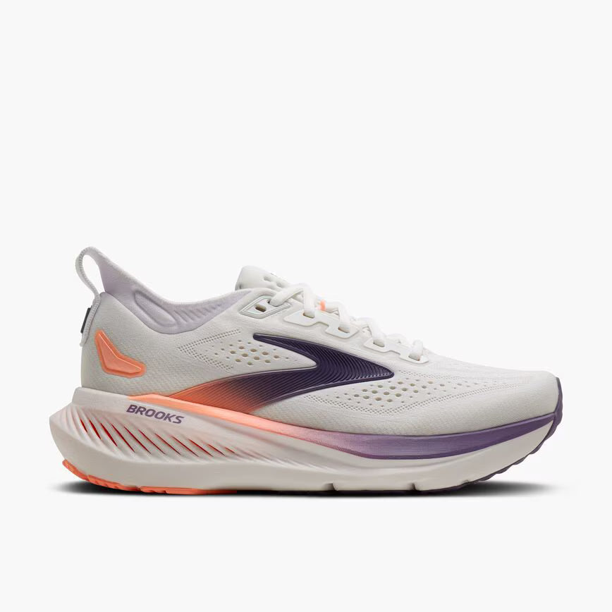 BROOKS Glycerin 23 Womens FOOTWEAR - Womens Neutral Cushioned WHITE/MULLED GRAPE/CLEA