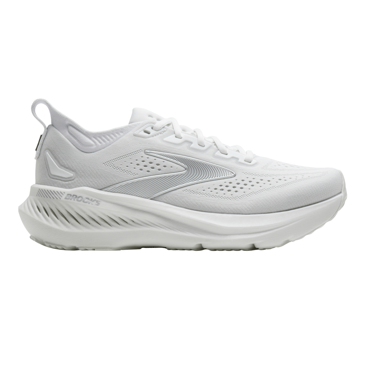 BROOKS Glycerin GTS 23 Womens FOOTWEAR - Womens Stability Cushioned WHITE/OYSTER/SILVER
