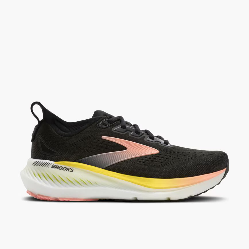 BROOKS Glycerin GTS 23 Womens FOOTWEAR - Womens Stability Cushioned BLACK/PEACH/NIGHTLIFE