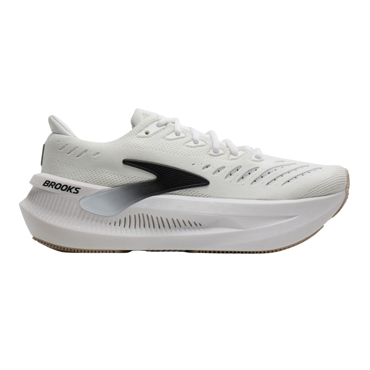 BROOKS Glycerin Max 2 Mens FOOTWEAR - Mens Neutral Cushioned WHITE/BLACK/CHATEAU GRAY