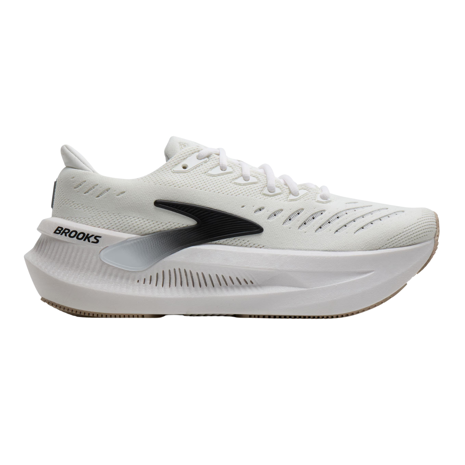 BROOKS Glycerin Max 2 Mens FOOTWEAR - Mens Neutral WHITE/BLACK/CHATEAU GRAY